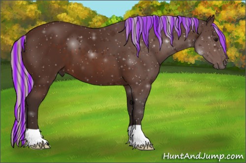 Horse Color:Painted Silver Brown 