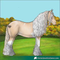 Horse Color:Palomino Pearl Tobiano 