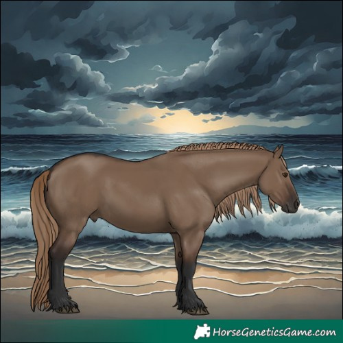 Horse Color:Liver Red Dun Rabicano 