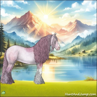 Horse Color:Watercolor Black Ice Pearl 