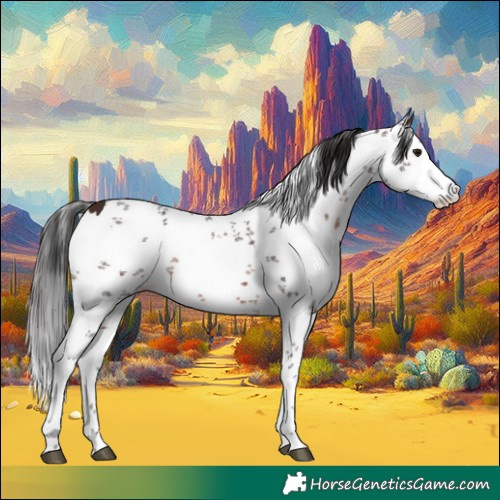 Horse Color:Brown Sabino