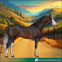Horse Color:Brown Sabino Splash Rabicano 