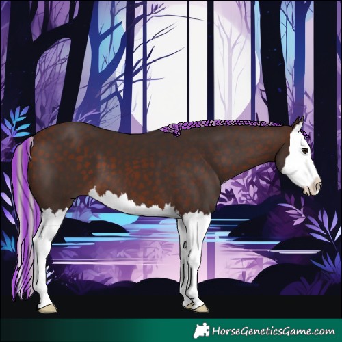 Horse Color:Painted Silver Brown Splash
