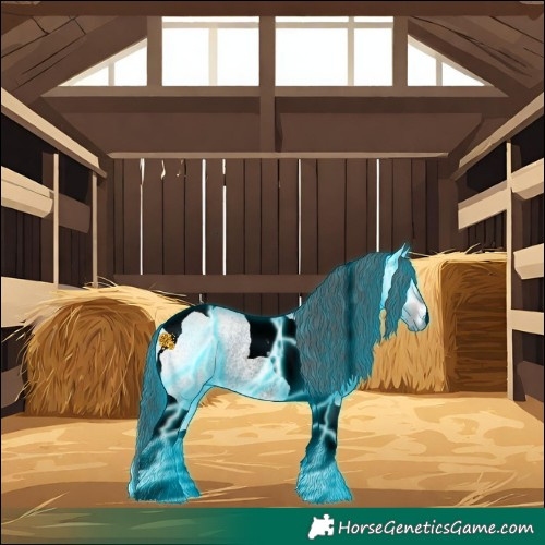 Horse Color:Void Platinum Thunderstruck Buckskin Onyx Tobiano Rabicano 