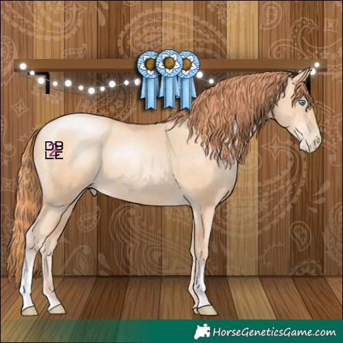 Horse Color:Classic Champagne Pearl 