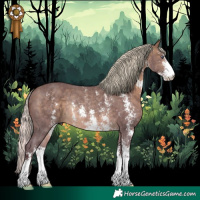 Horse Color:Chocolate Silver Brown Chinchilla Sabino Rabicano 