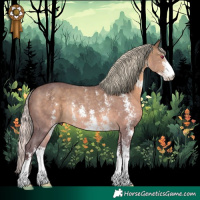 Horse Color:Chocolate Silver Brown Chinchilla Sabino Rabicano 