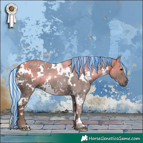 Horse Color:Painted White Spotted Silver Black 