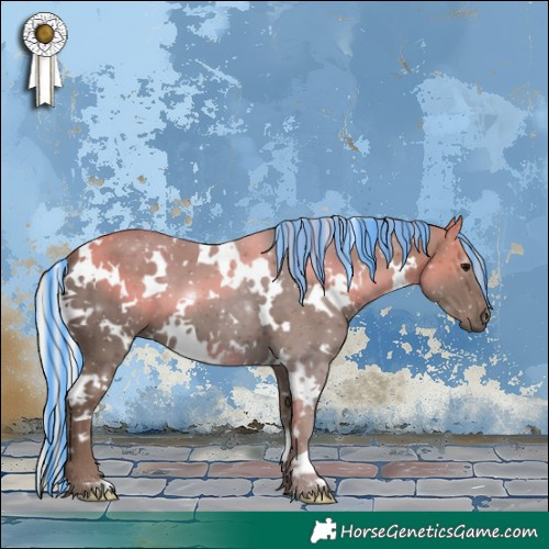 Horse Color:Painted White Spotted Silver Black 