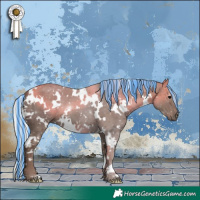 Horse Color:Painted White Spotted Silver Black 