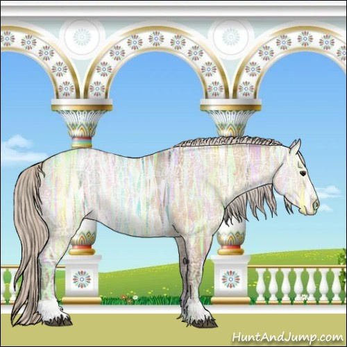 Horse Color:Silver Buckskin Ice Dun Sabino Rabicano 