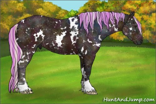 Horse Color:Painted White Spotted Midnight Silver Bay Ice 