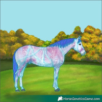 Horse Color:Thunderstruck Watercolor Bay Ice Onyx 