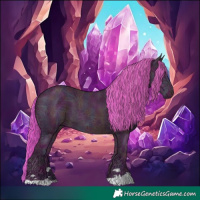 Horse Color:Watercolor Midnight Liver Red Dun Ice 