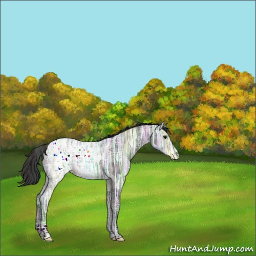 Horse Color:Plaid  Brown Ice 