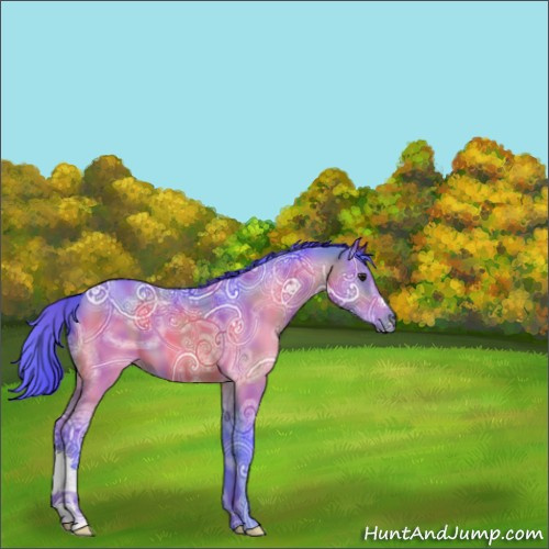 Horse Color:Nacre Watercolor Brown Ice