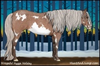 Horse Color:White Spotted Silver Bay Roan Splash Frame 
