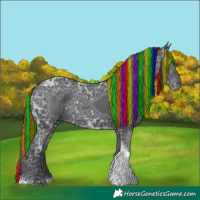 Horse Color:Painted Black Ice Tobiano