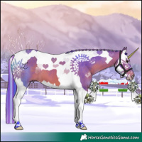 Horse Color:Painted Watercolor Bay Splash Tobiano 