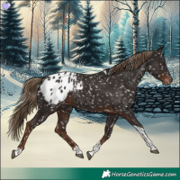 Horse Color:Liver Chestnut Tobiano Appaloosa 