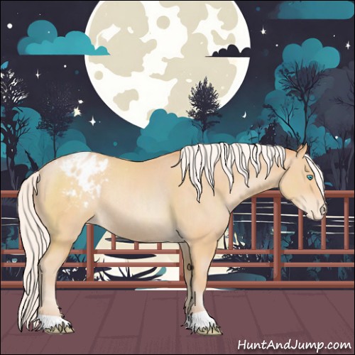 Horse Color:Silver Buckskin Pearl Blanket Rabicano