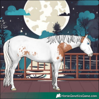 Horse Color:Silver Bay Sabino Splash Tobiano Appaloosa