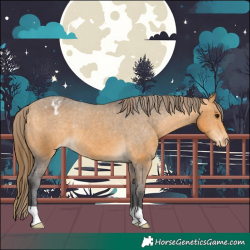 Horse Color:Buckskin Varnish 
