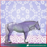 Horse Color:Watercolor Silver Brown Ice Tobiano