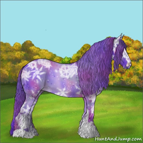 Horse Color:Nacre Watercolor Brown Ice Sabino 