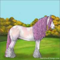 Horse Color:Painted Watercolor Red Onyx Chinchilla Ice Tobiano 