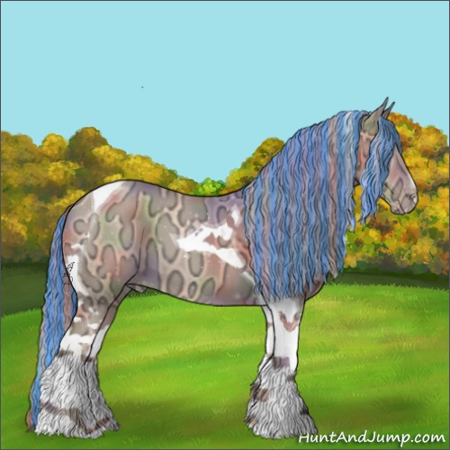 Horse Color:Painted Nacre Gold Champagne Ice Tobiano 