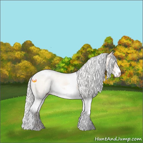 Horse Color:White Spotted Silver Perlino Sabino 
