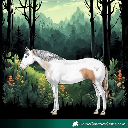 Horse Color:Brown Pearl Sabino Splash Tobiano 