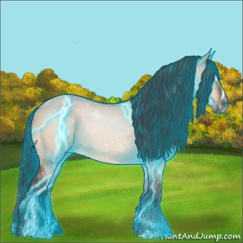 Horse Color:Thunderstruck Bay Dun Sabino 