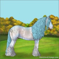 Horse Color:Watercolor Blue Onyx Ice Sabino Tobiano 