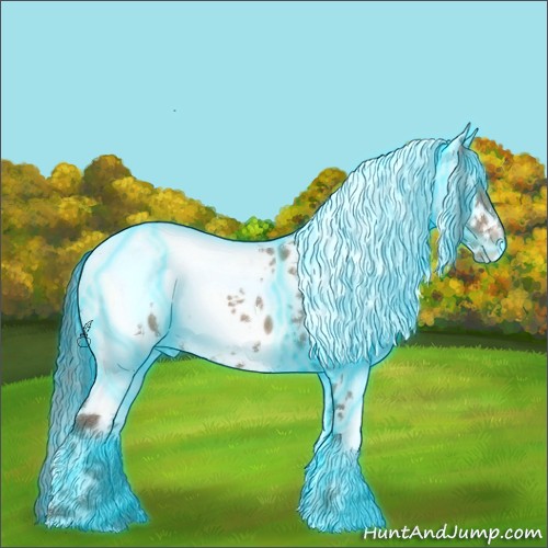 Horse Color:Thunderstruck White Spotted Classic Champagne Appaloosa 