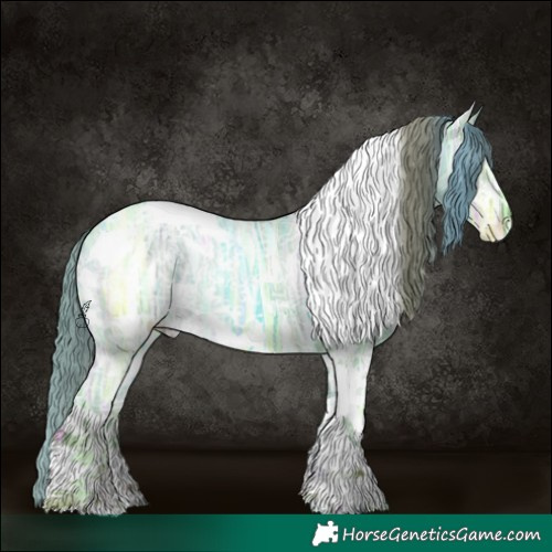 Horse Color:Classic Champagne Ice Dun Sabino Tobiano Appaloosa Rabicano 