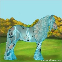 Horse Color:Void Thunderstruck White Spotted Chestnut 