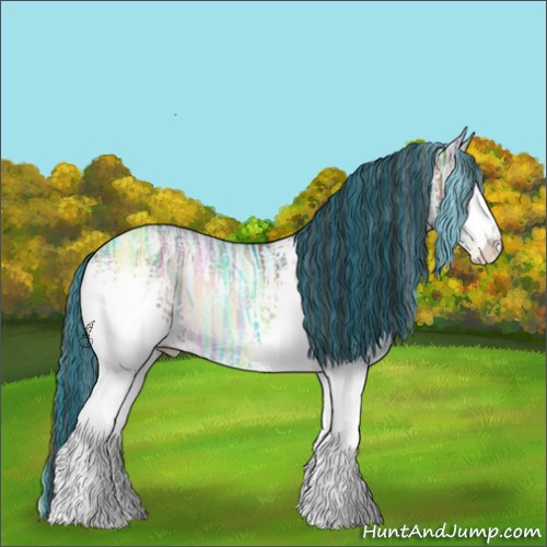 Horse Color:Painted White Spotted Liver Red Onyx Ice Sabino 