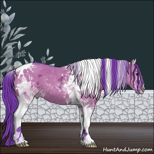 Horse Color:Watercolor Grullo Ice Tobiano