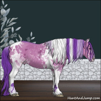 Horse Color:Watercolor Grullo Ice Tobiano