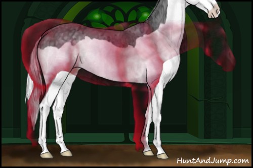 Horse Color:Silver Black Chinchilla Ice Splash 