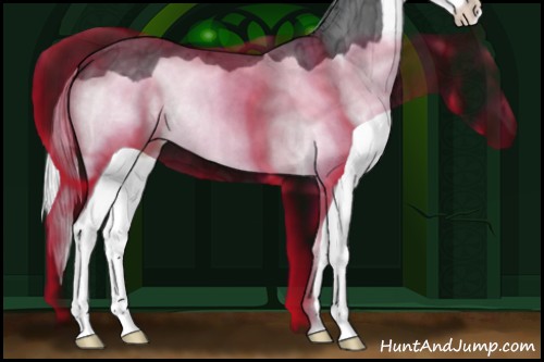 Horse Color:Silver Black Chinchilla Ice Splash 