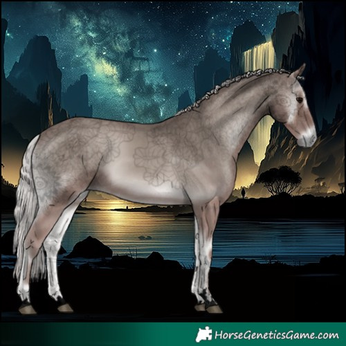 Horse Color:Void Platinum Silver Blue Onyx 
