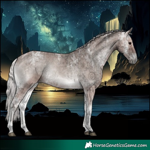 Horse Color:Void Platinum Silver Blue Onyx Ice