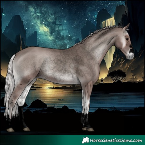 Horse Color:Void Platinum Silver Blue Onyx 