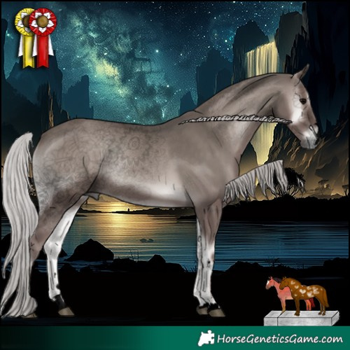 Horse Color:Void Platinum Silver Blue Onyx 