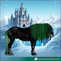 Horse Color:Void Painted White Spotted Silver Black Chinchilla Ice Sabino Splash 