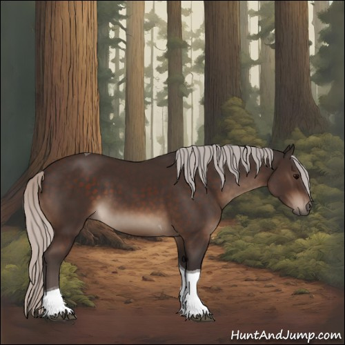 Horse Color:Silver Brown Tobiano 