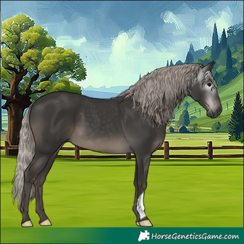 Horse Color:Gray Silver Black 